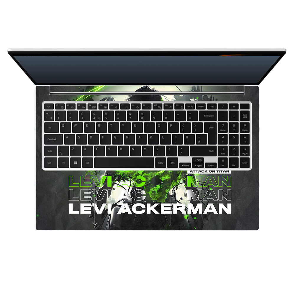 Levi Ackerman Neon Fury Samsung Galaxy Book 4 15.6 Laptop Skin