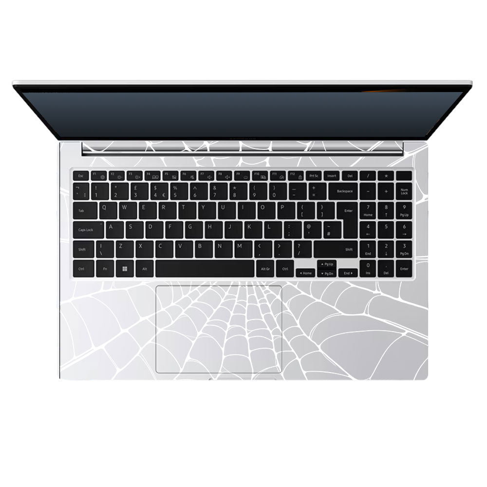 Transparent Spider Web Vortex Samsung Galaxy Book 4 15.6 Laptop Skin