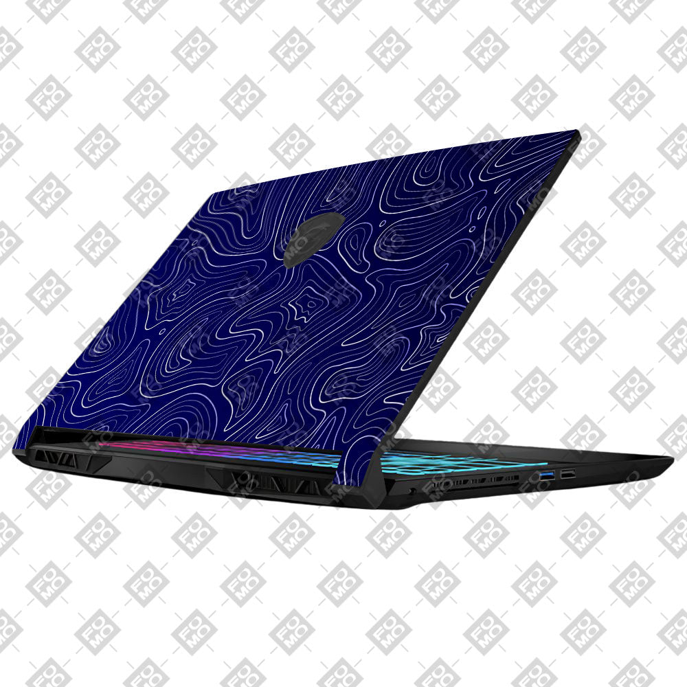 Deep Blue Contour Depths MSI Katana 15 B13V Laptop Skin