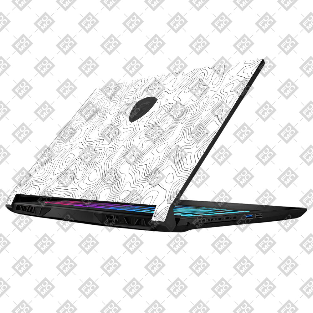 White Contour Design MSI Katana 15 B13V Laptop Skin