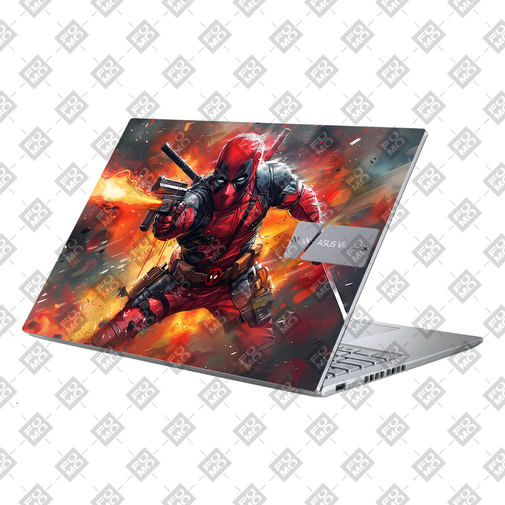 Red Comic Antihero Asus Vivobook X1605ZA Laptop Skin