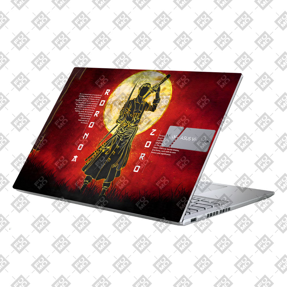 Zoro Under Golden Moon Asus Vivobook X1605ZA Laptop Skin