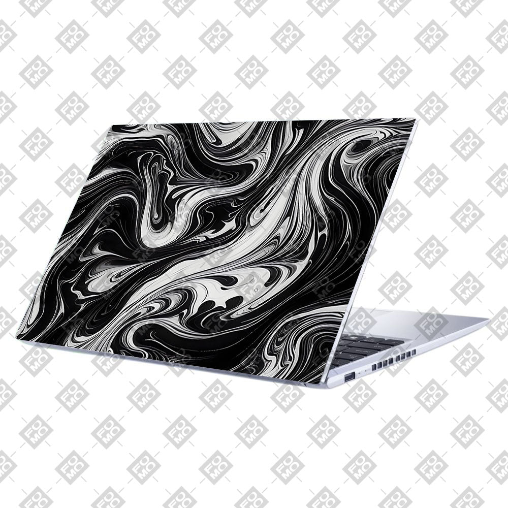 Black and White Marble Asus Vivobook 15 X1502ZA Laptop Skin