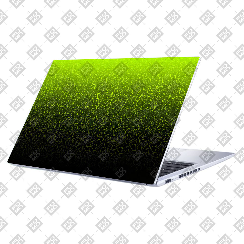 Lime Yellow to Black Gradient Asus Vivobook 15 X1502ZA Laptop Skin