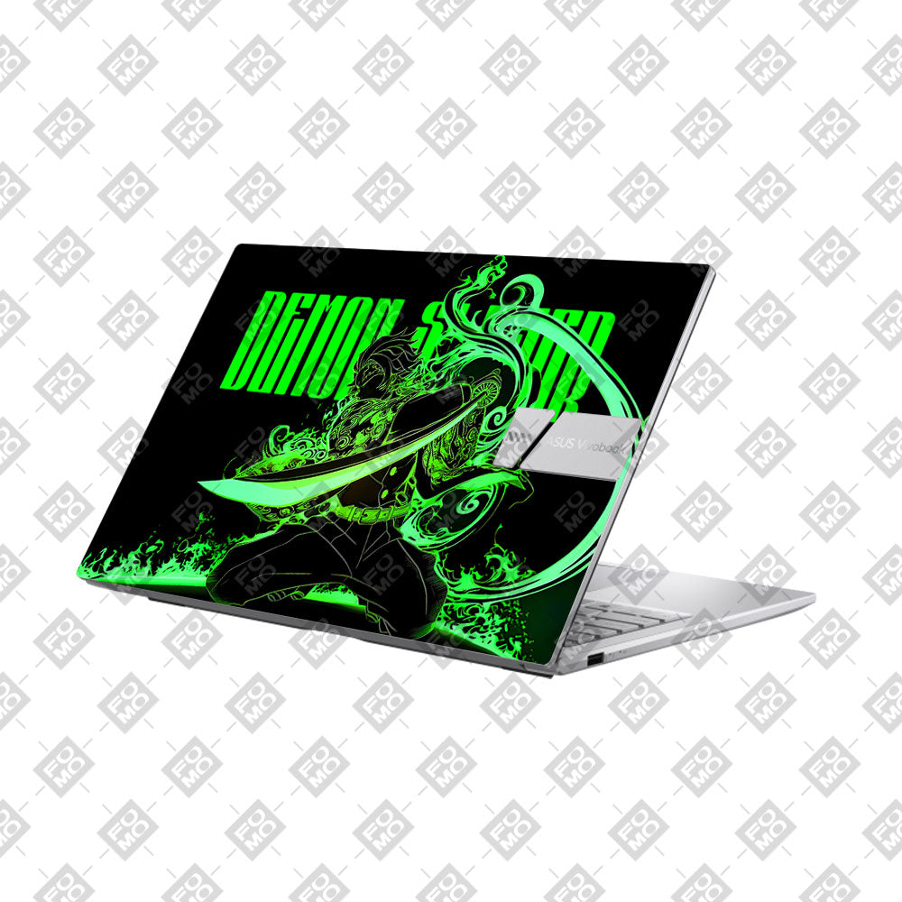 Tanjiro Green Flame Dance Asus Vivobook 15 X1504ZA Laptop Skin