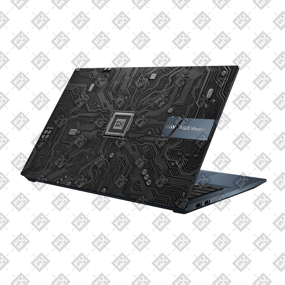 FOMO Circuit Dark Mode Asus Vivobook Pro 15 M6500QC & M6500QH Laptop Skin