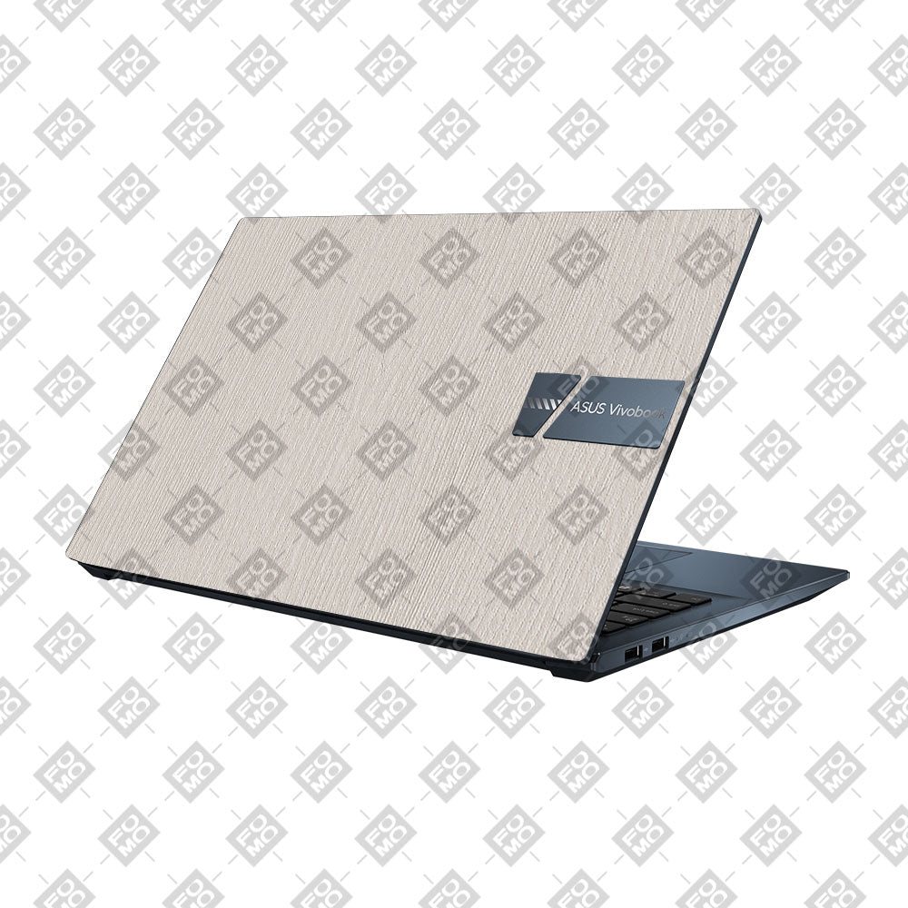 Textured White Wood Asus Vivobook Pro 15 M6500QC & M6500QH Laptop Skin