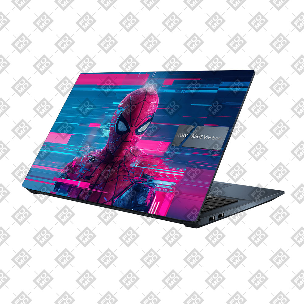 Glitch Spider Neon Web Asus Vivobook Pro 15 M6500QC & M6500QH Laptop Skin