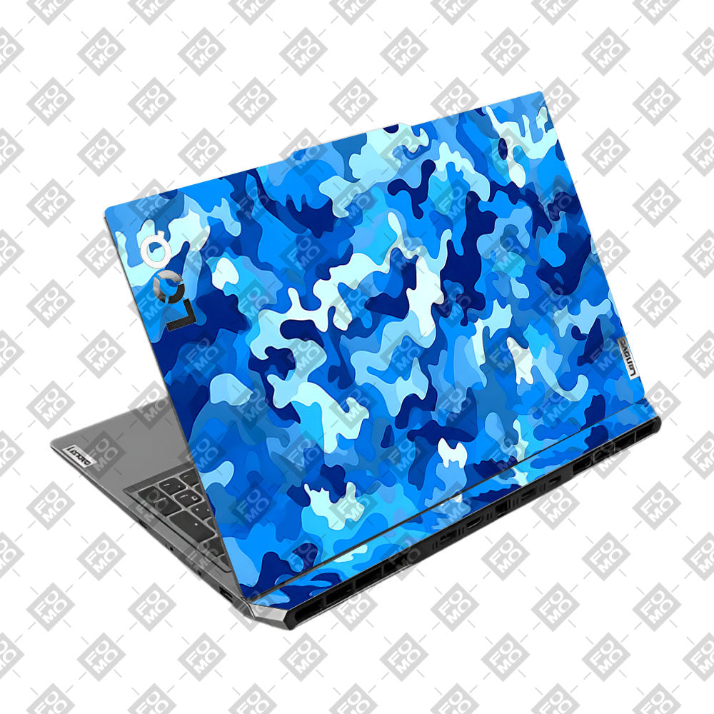 Arctic Blue Camo Pattern Lenovo LOQ 2024, 2025 Laptop Skin