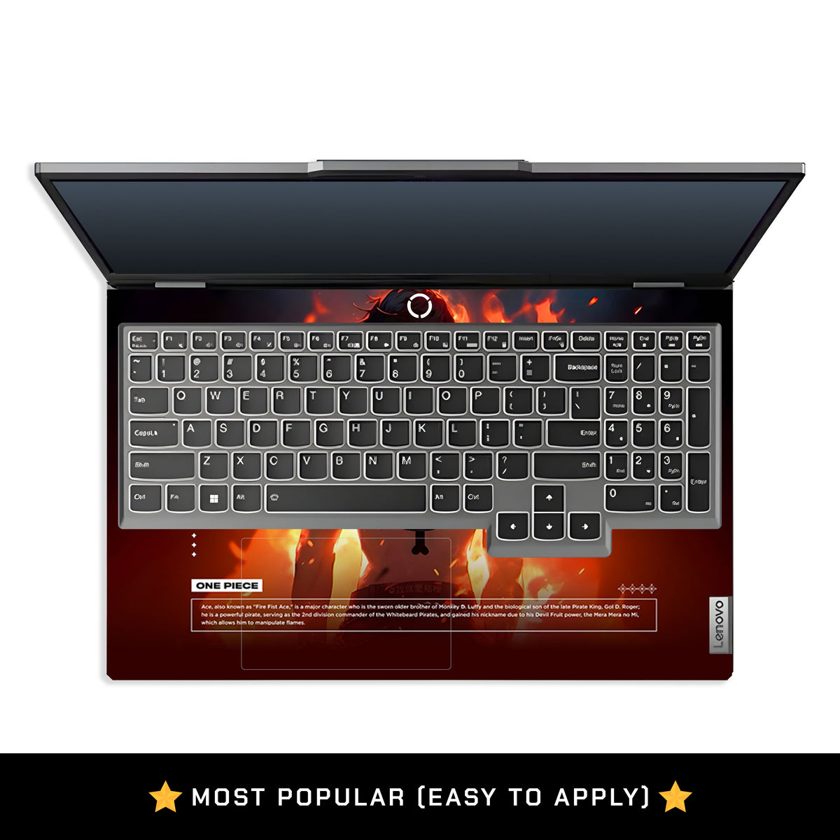 Anime Fire Pirate Lenovo LOQ 2024, 2025 Laptop Skin