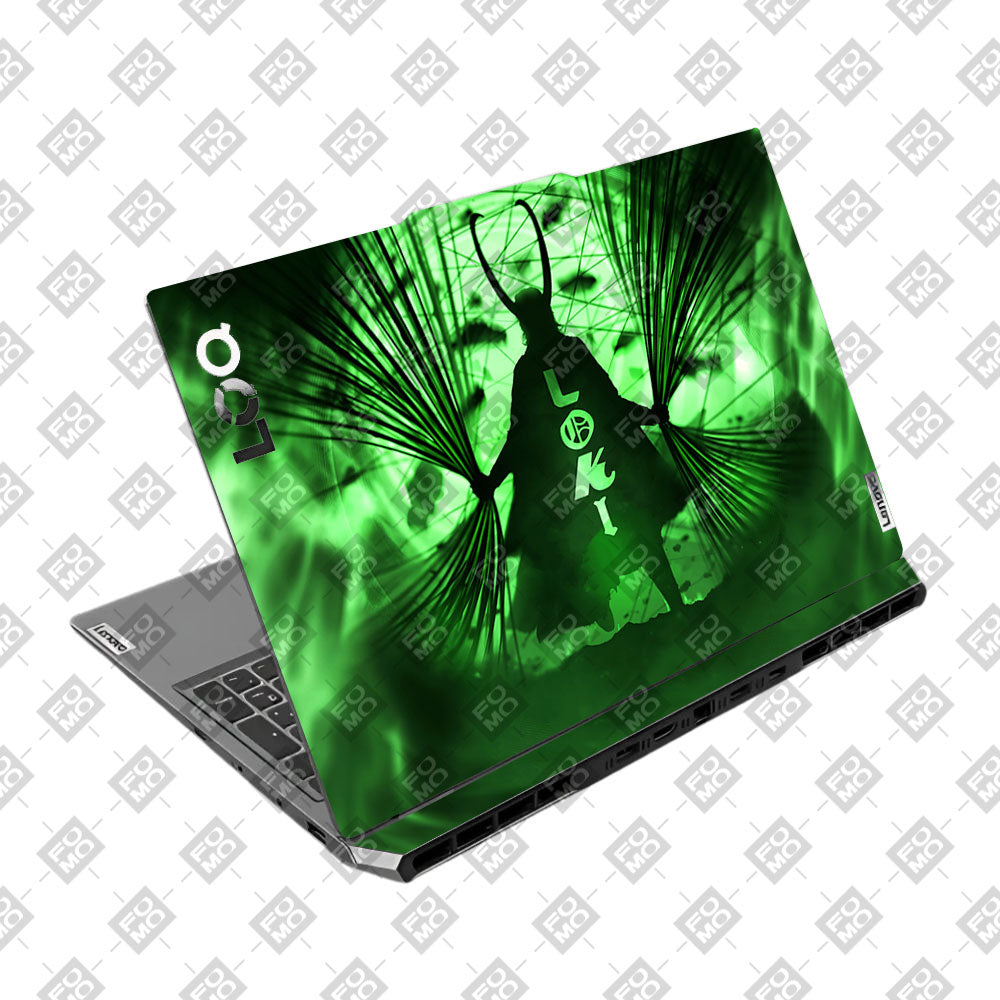 Green Aura Trickster Lenovo LOQ 2024, 2025 Laptop Skin