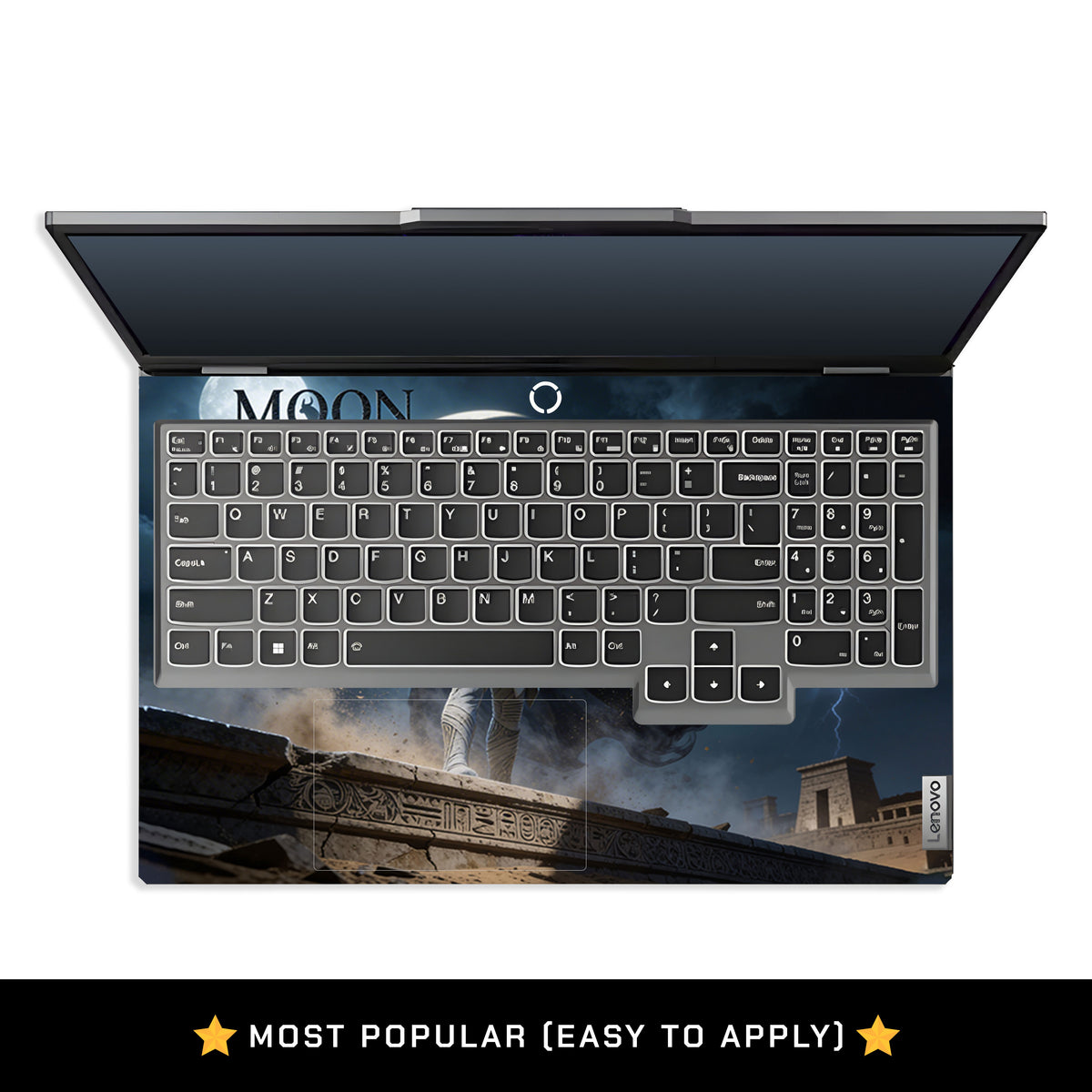 White Moon Vigilante Lenovo LOQ 2024, 2025 Laptop Skin