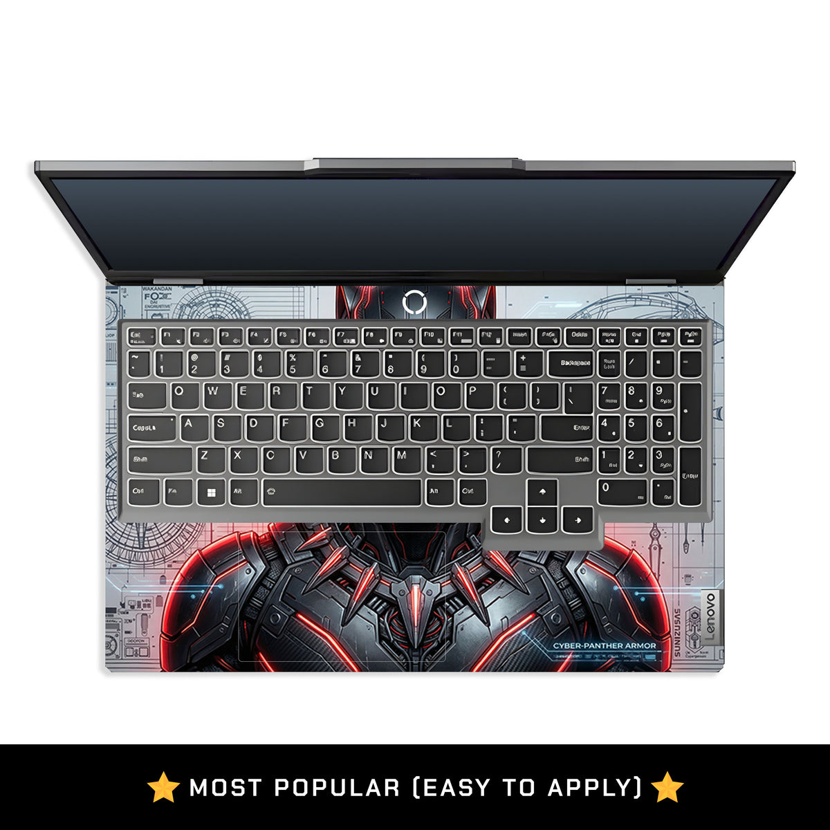 Futuristic Feline Hero Lenovo LOQ 2024, 2025 3D Laptop Skin