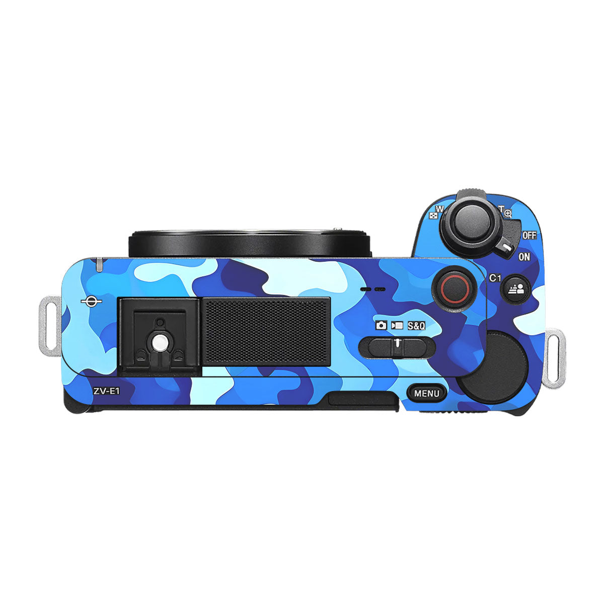 Arctic Blue Camo Pattern Sony ZV-E1 Camera Skins