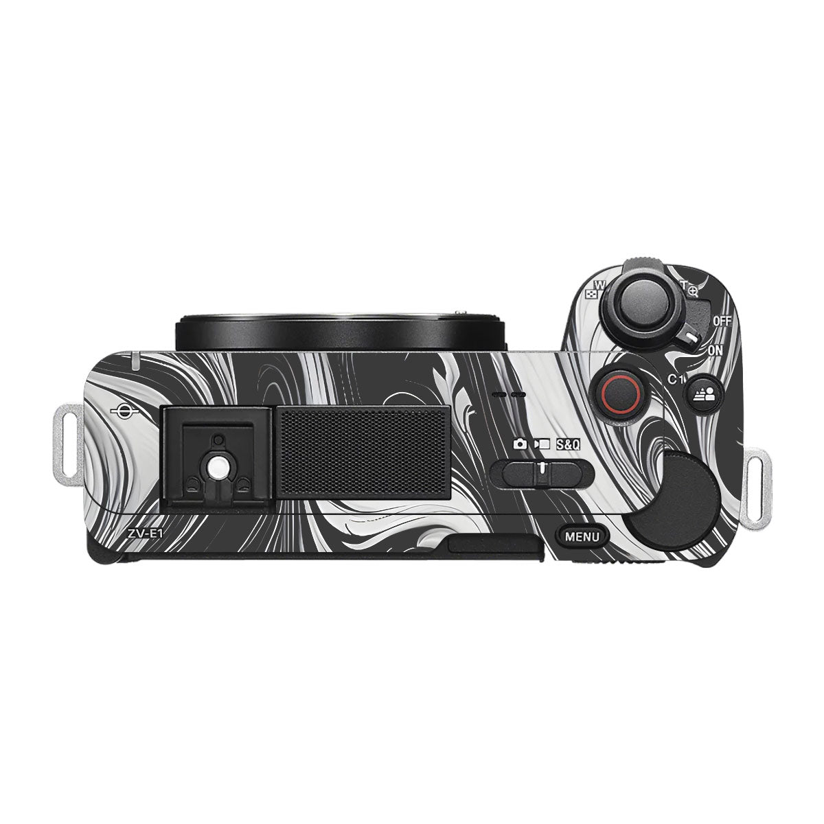 Black and White Marble Sony ZV-E1 Camera Skins