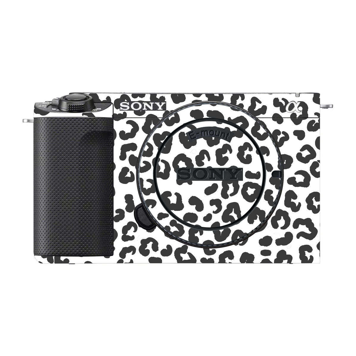 White Leopard Sony ZV-E1 Camera Skins