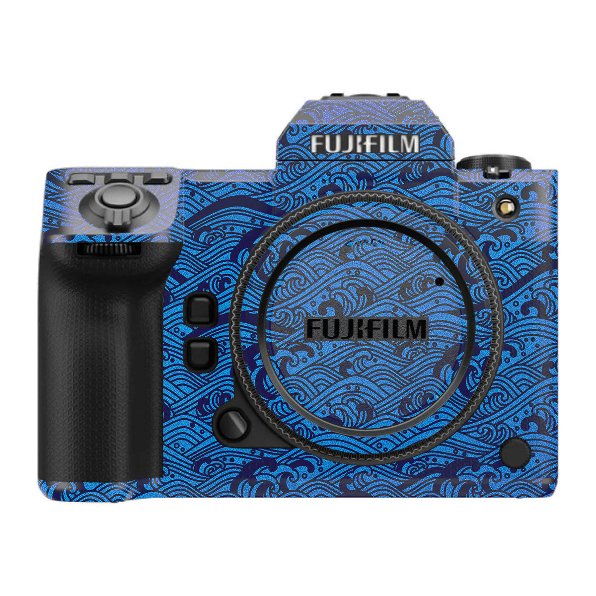 Textured Ocean Wave Blue FujiFilm GFX 100S II Camera Skin