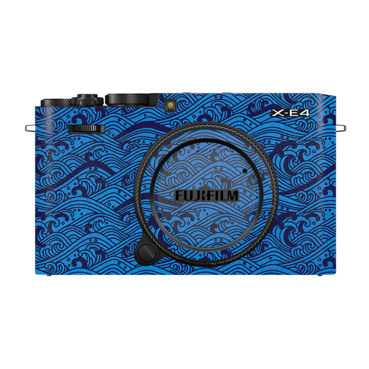 Textured Ocean Wave Blue FujiFilm X-E4 Camera Skin