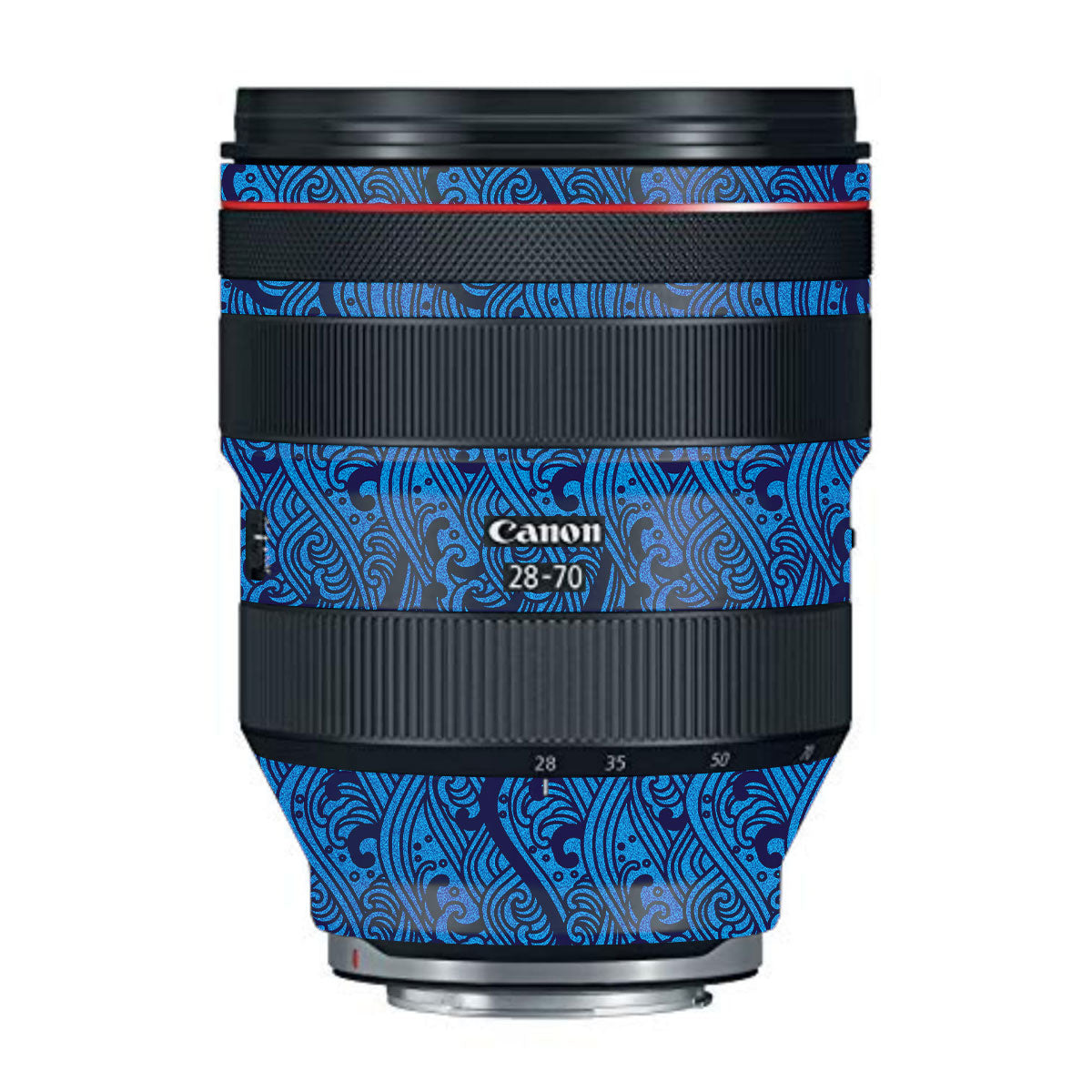 Textured Ocean Wave Blue Canon RF 28-70mm F/2L USM Camera Lens Skin