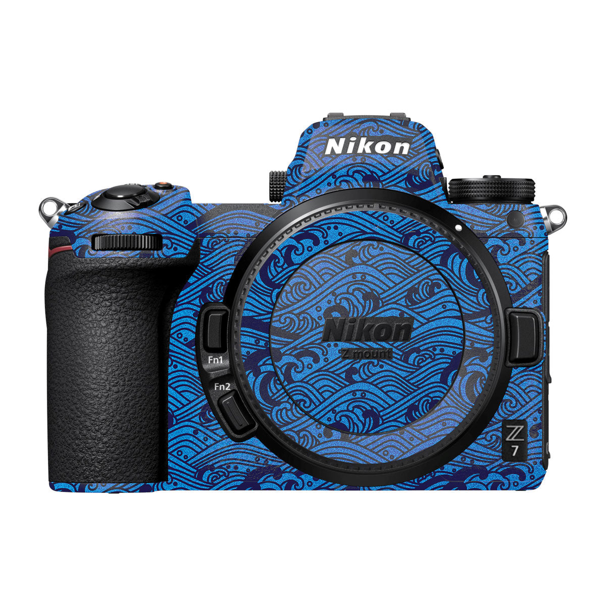 Textured Ocean Wave Blue Nikon Z7 Camera Skin