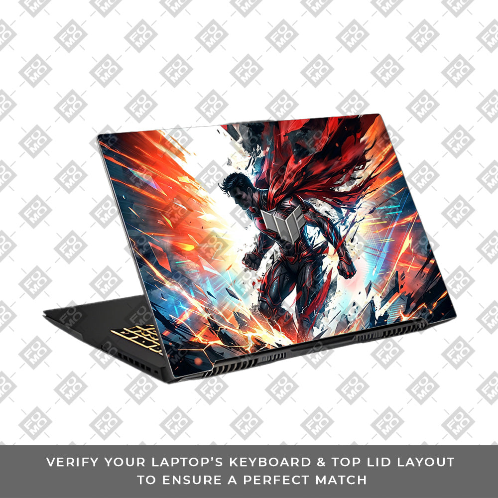 Superman Ascension Asus TUF Gaming F17 FX707Z Laptop Skin