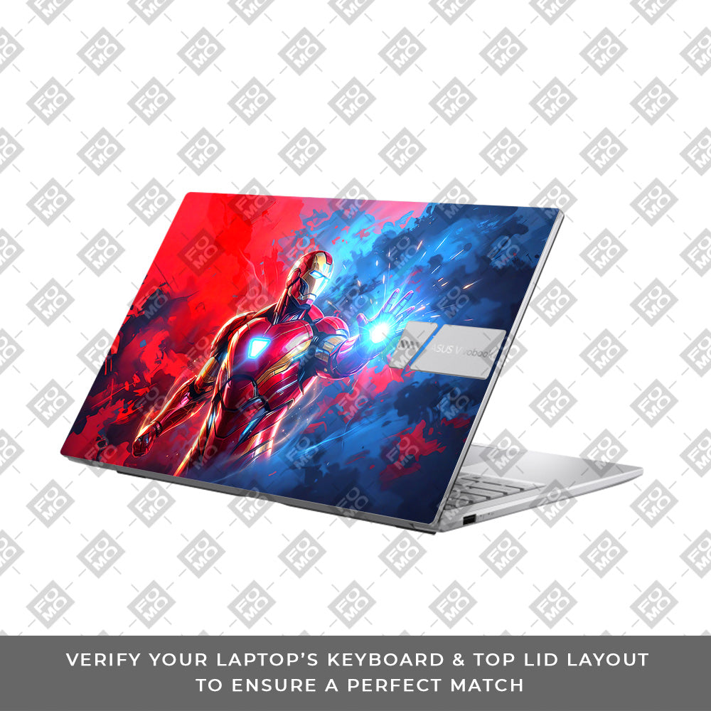 Iron Man Arc Reactor Power Asus Vivobook 15 X1504ZA Laptop Skin