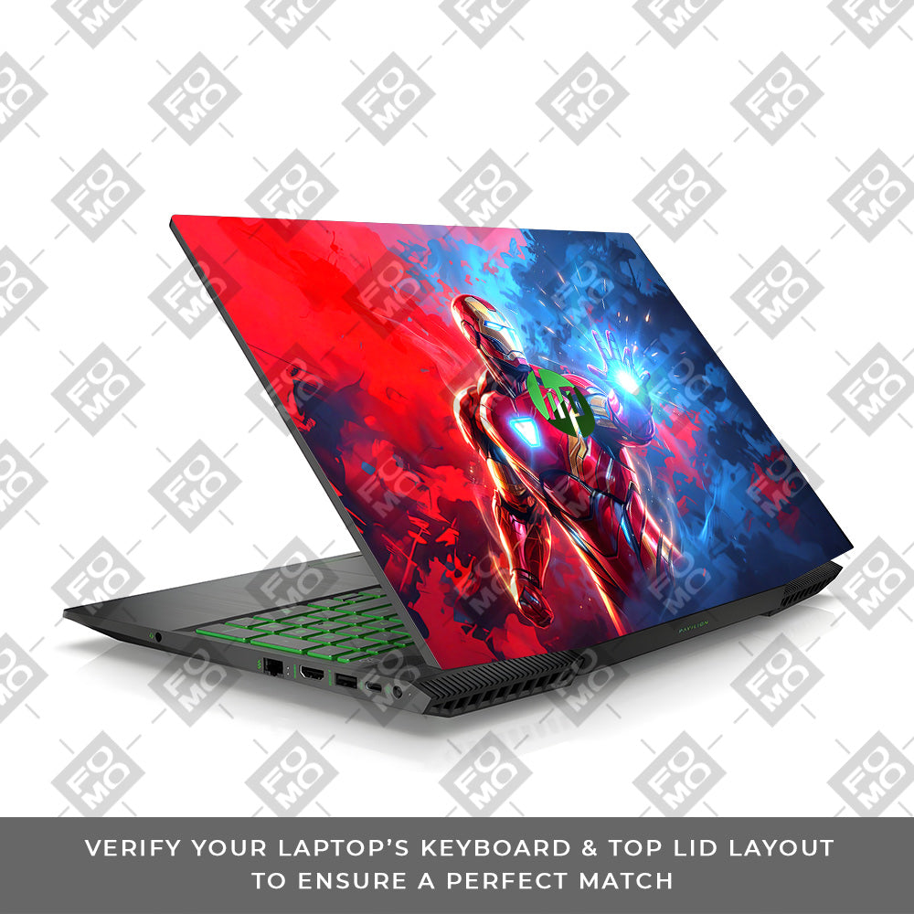 Iron Man Arc Reactor Power HP Pavilion Gaming 15 CX Series Laptop Skin