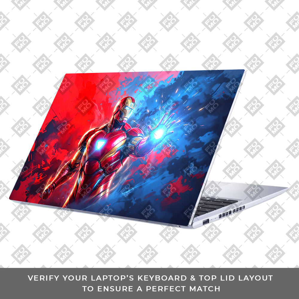 Iron Man Arc Reactor Power Asus Vivobook 15 X1502ZA Laptop Skin