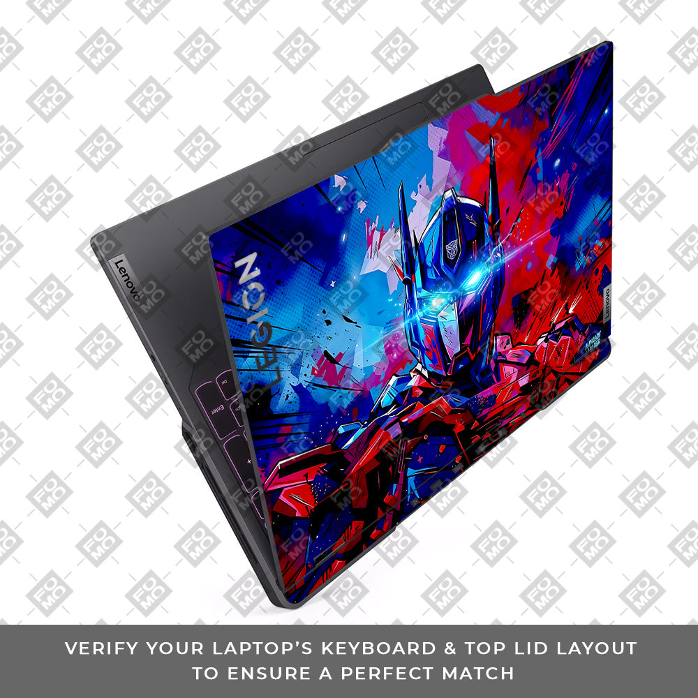 Optimus Prime Transformer Lenovo Legion 5 Pro 16IRX8 and 16IRX9 Laptop Skin