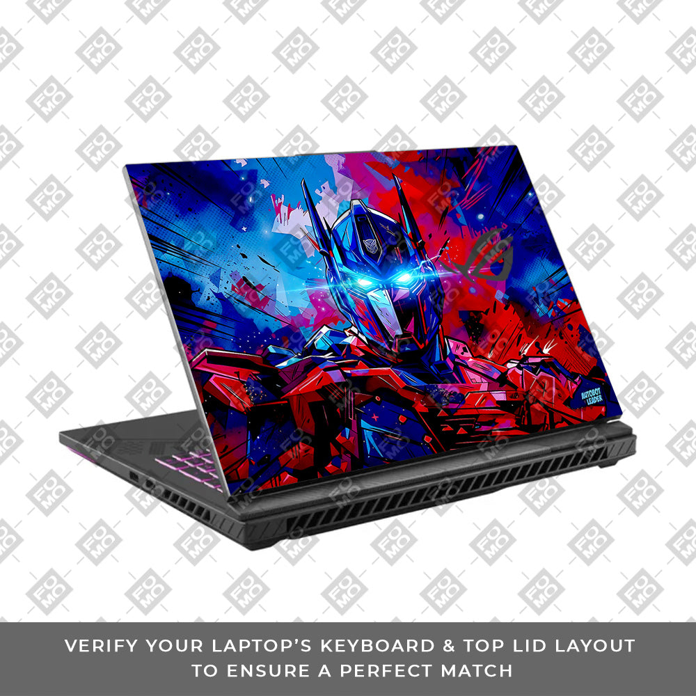 Optimus Prime Transformer Asus ROG Strix G16 G614J Laptop Skin