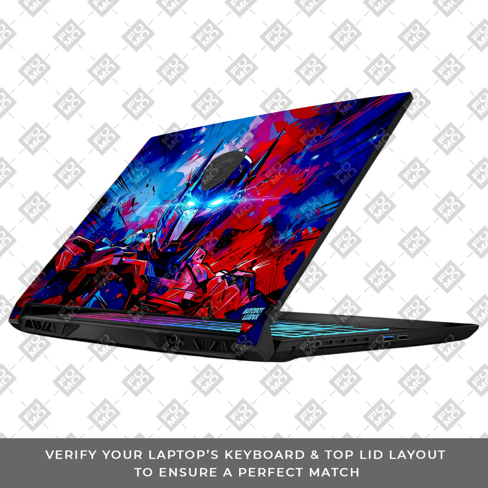 Optimus Prime Transformer MSI Katana 15 B13V Laptop Skin