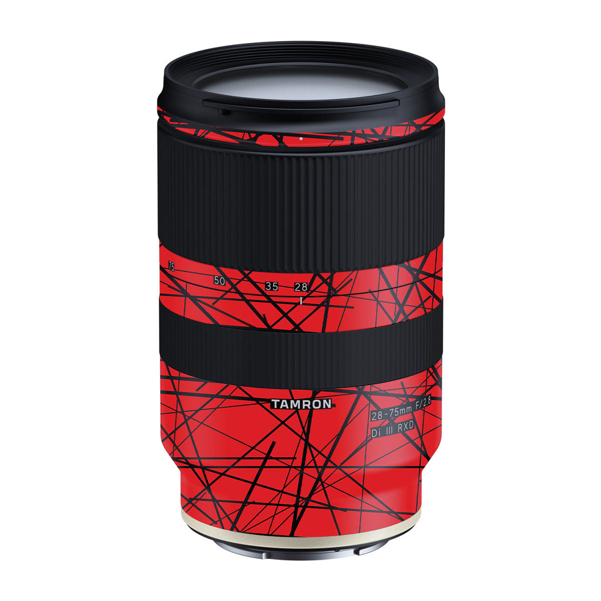 Textured Red Chaos Line Tamron Lens 28-75mm F/2.8 Gen 1 Camera Lens Skin