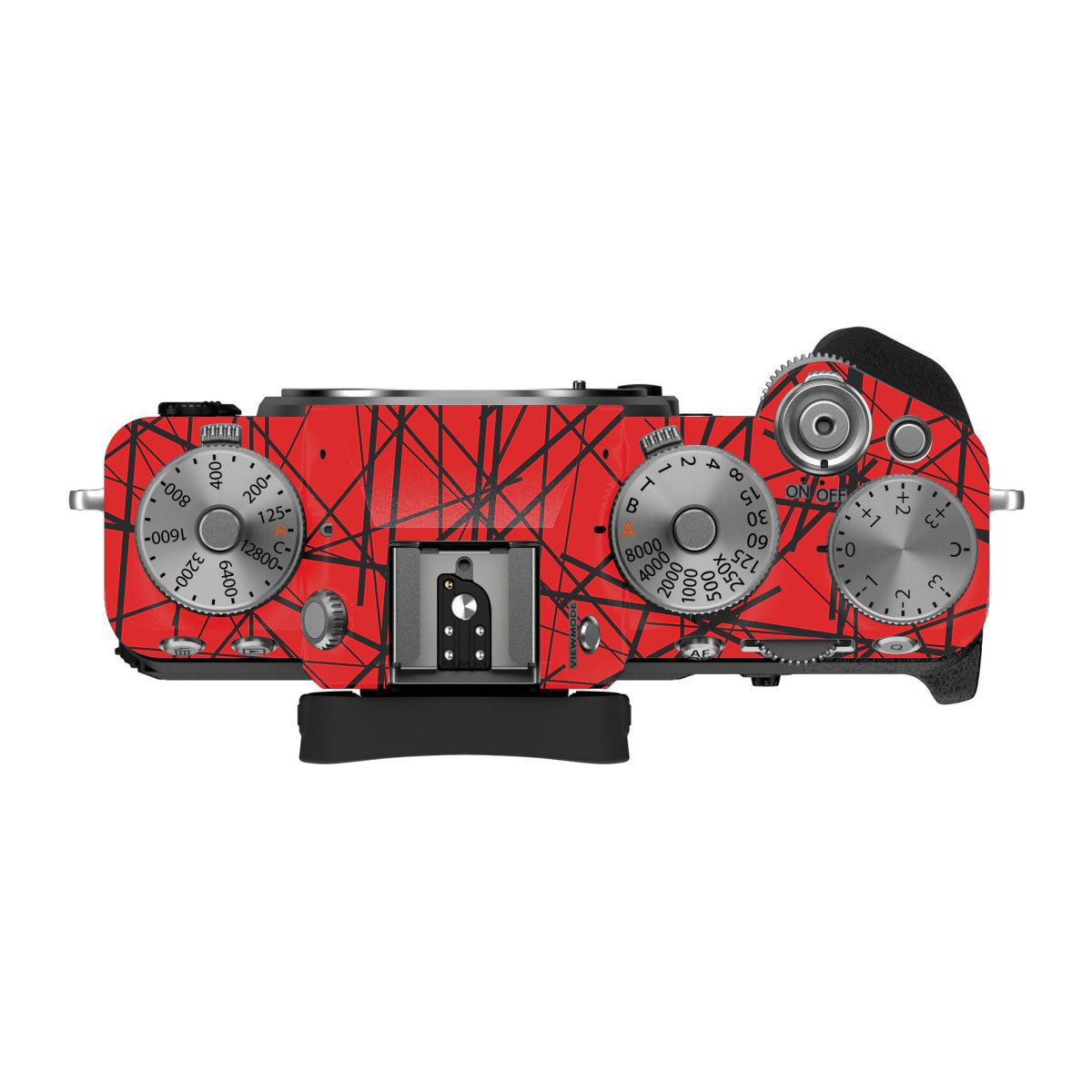 Textured Red Chaos Line FujiFilm X-T5 Camera Skin