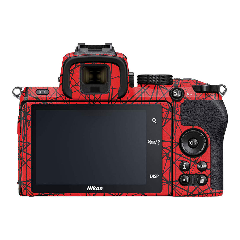 Textured Red Chaos Line Nikon Z50 Camera Skin
