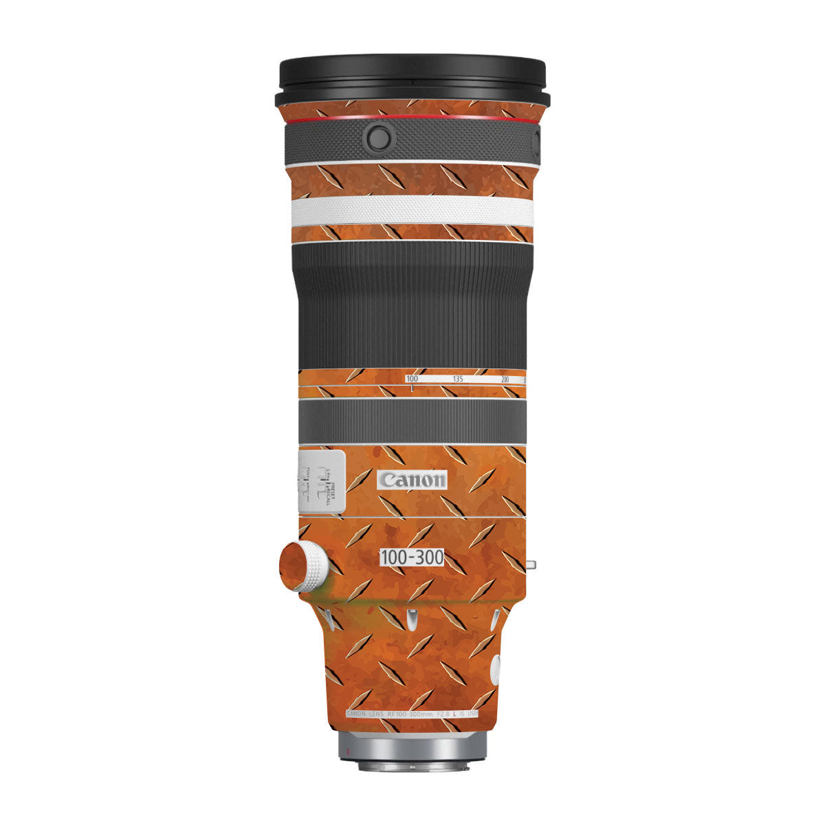 Textured Rust Forge Canon RF 100-300mm F/2.8 L IS USM Camera Lens Skin