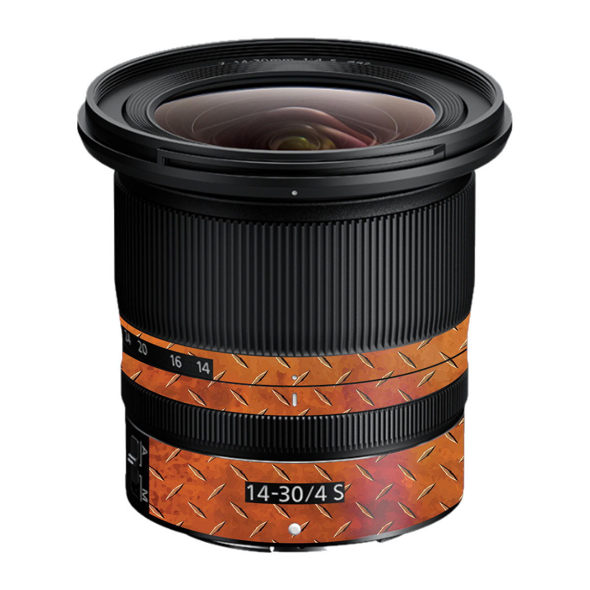 Textured Rust Forge Nikon Nikkor Z 14-30mm F/4 S Camera Lens Skin