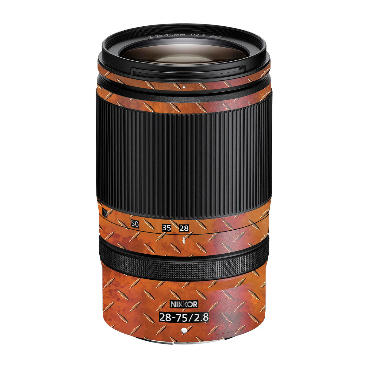 Textured Rust Forge Nikon Nikkor Z 28-75mm F/2.8 Camera Lens Skin