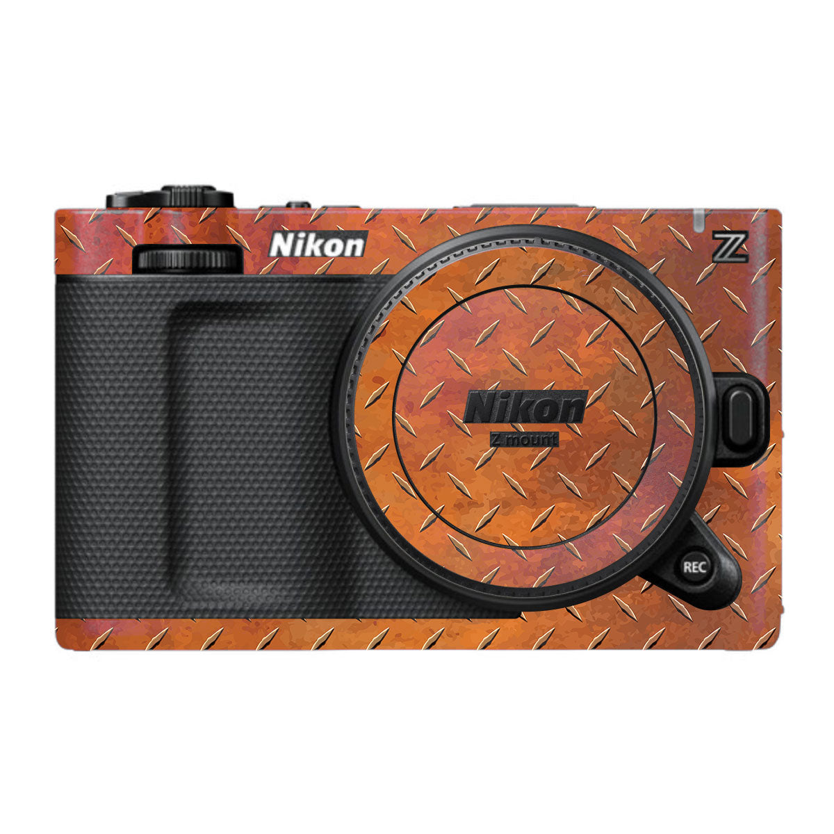 Textured Rust Forge Nikon ZR Camera Skin
