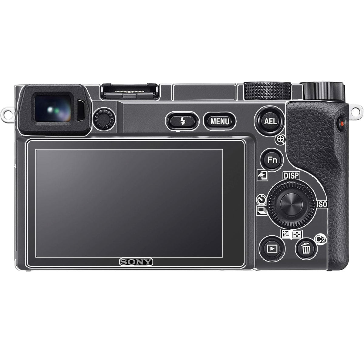 Transparent Sony A6100 Camera Skin