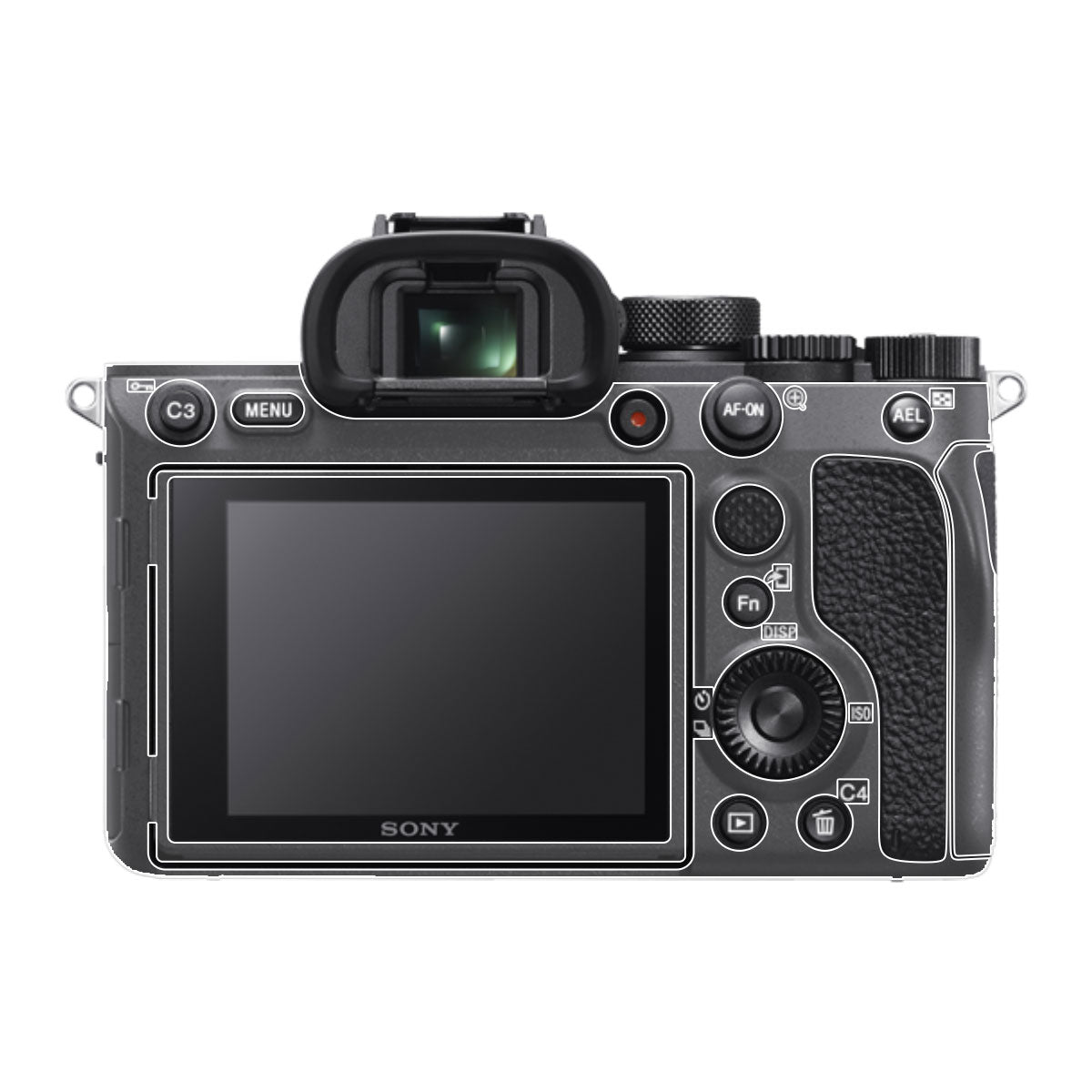 Transparent Sony A7R IV Camera Skin