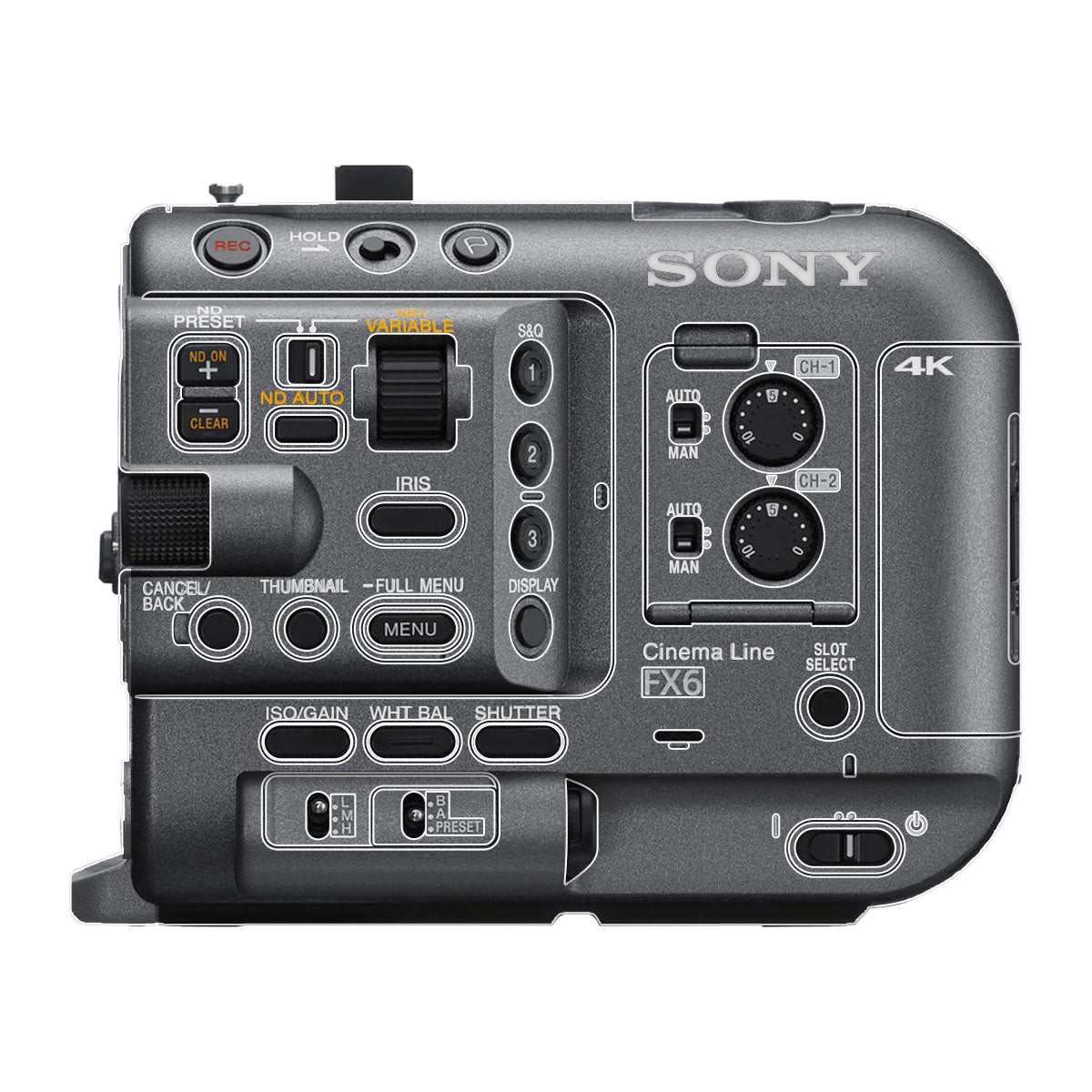 Transparent Sony FX6 Camera Skin