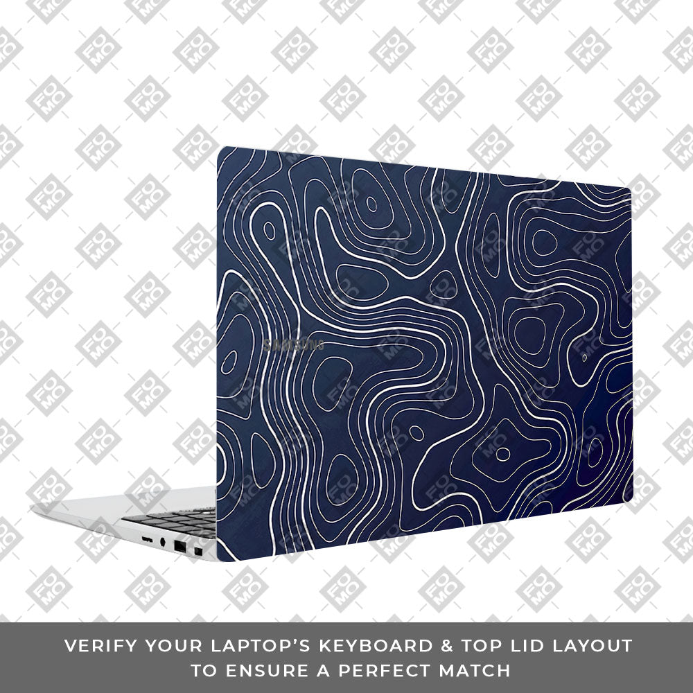 Fluid Lines Design Samsung Galaxy Book 4 15.6 3D Laptop Skin