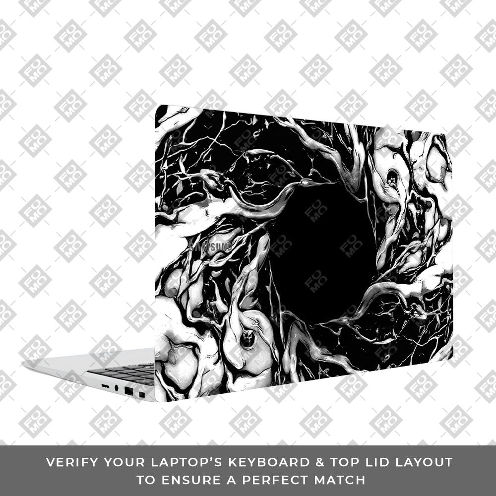 Spiderman Web Black Samsung Galaxy Book 4 15.6 3D Laptop Skin