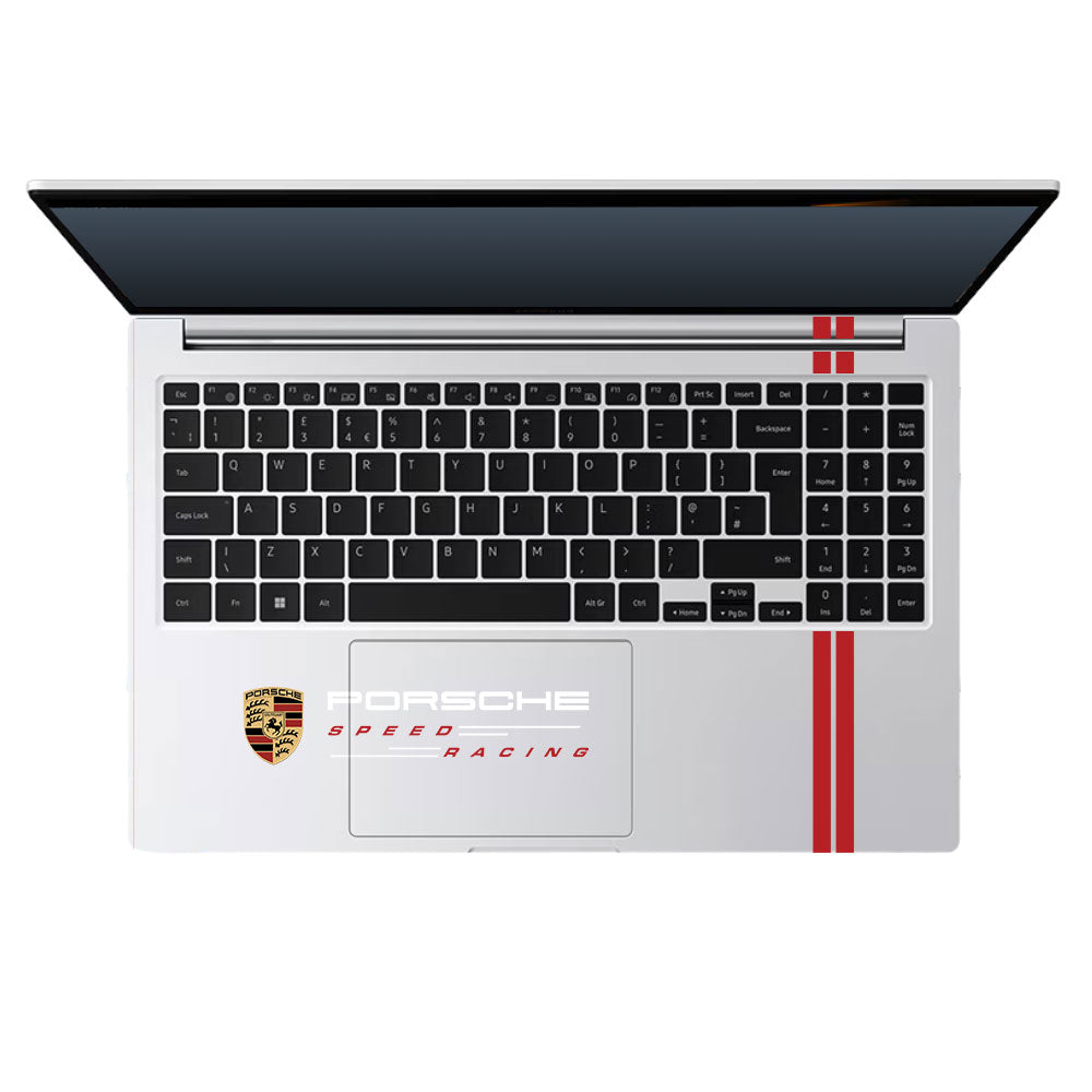Transparent Porsche Motorsport Graphic Samsung Galaxy Book 4 15.6 Laptop Skin
