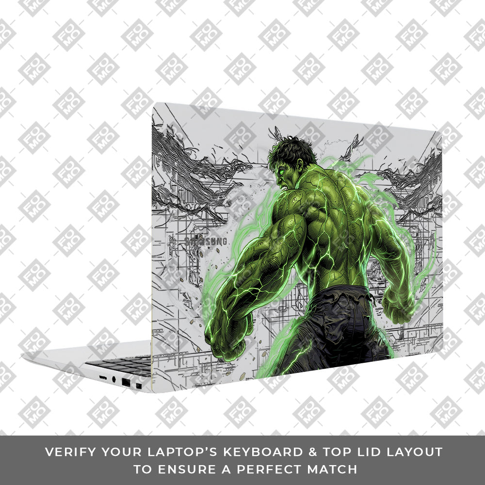 Transparent Hulk Smash Samsung Galaxy Book 4 15.6 Laptop Skin