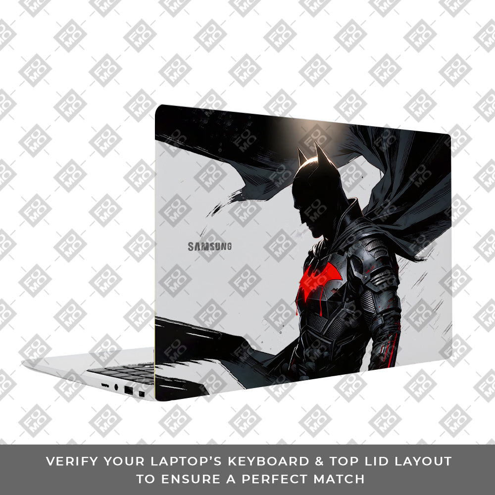 Transparent Dark Knight Samsung Galaxy Book 4 15.6 Laptop Skin