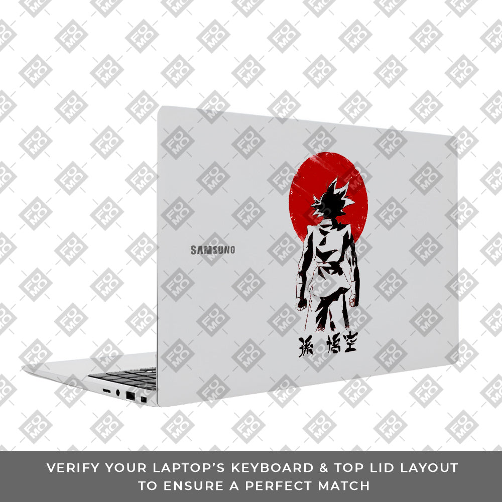 Transparent Sunset Samurai Samsung Galaxy Book 4 15.6 Laptop Skin