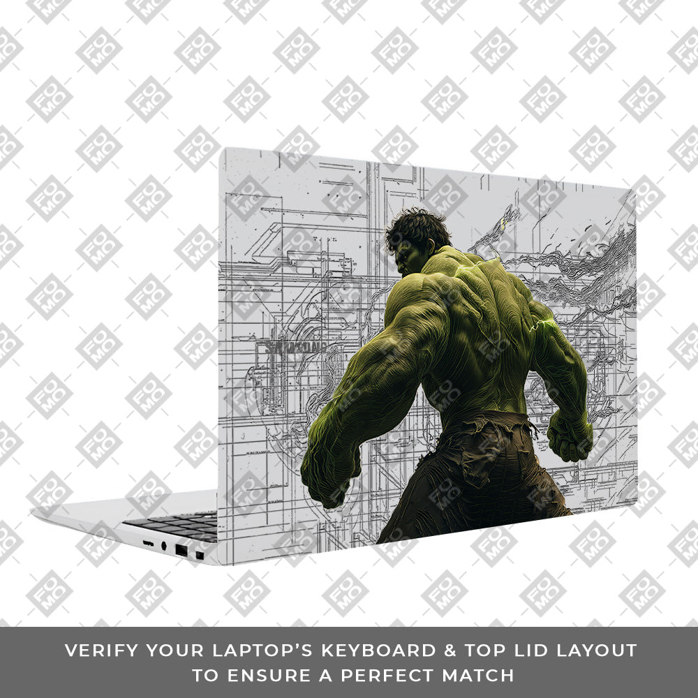 Transparent Hulk Smash Samsung Galaxy Book 4 15.6 Laptop Skin