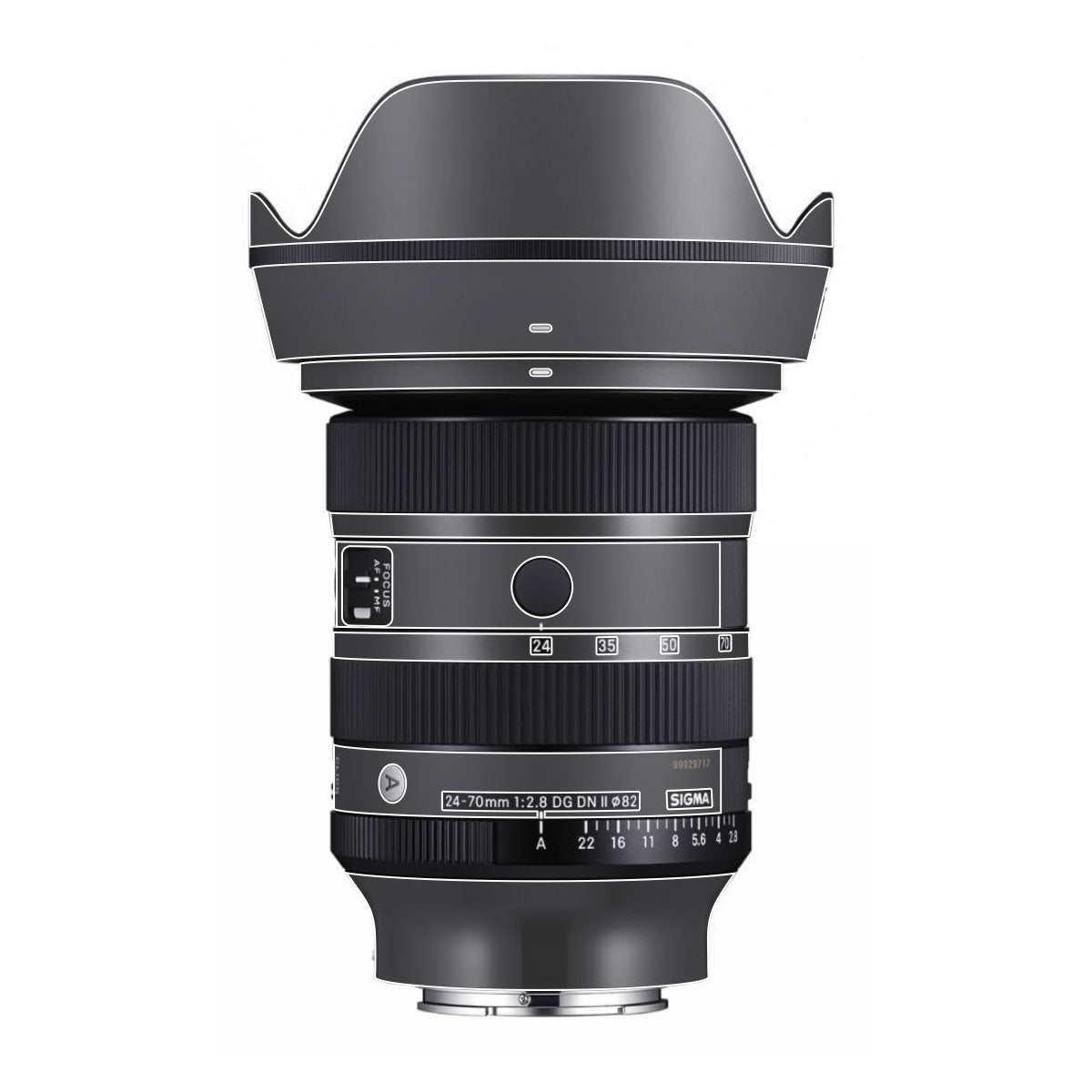 Transparent Sigma 24-70mm F/2.8 DG DN Sony E Camera Lens Skin
