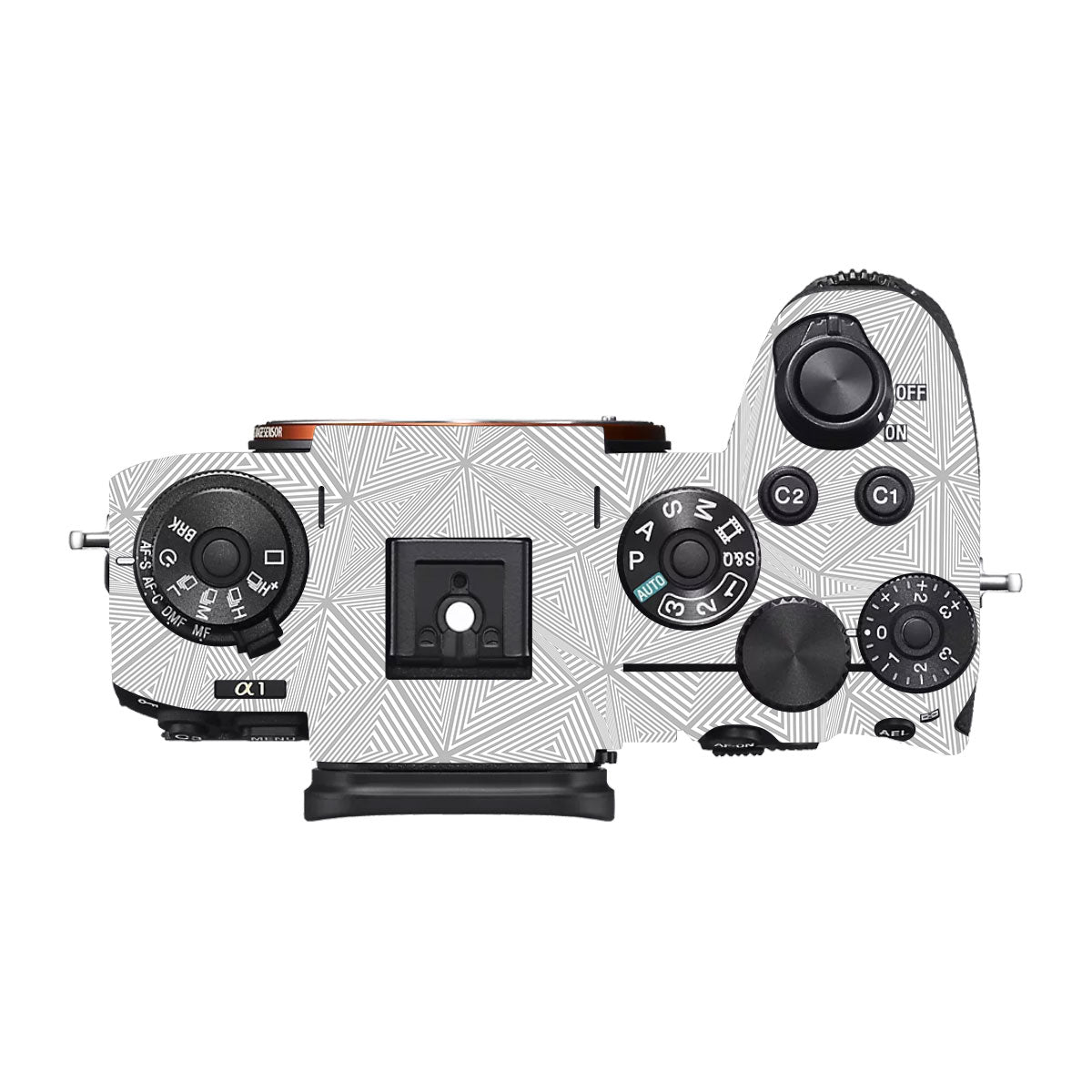 Textured Silver Prism Geometric Sony A1 Camera Skin